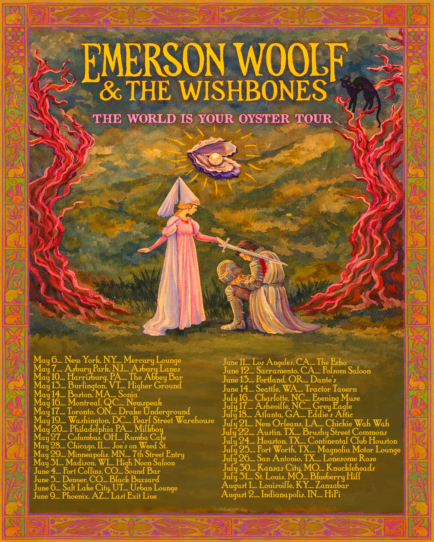 Emerson Woolf The Wishbones The World Is Your Oyster Tour Poster 2026